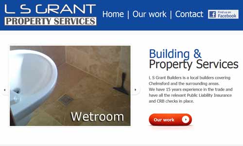 LS Grant Builders website design